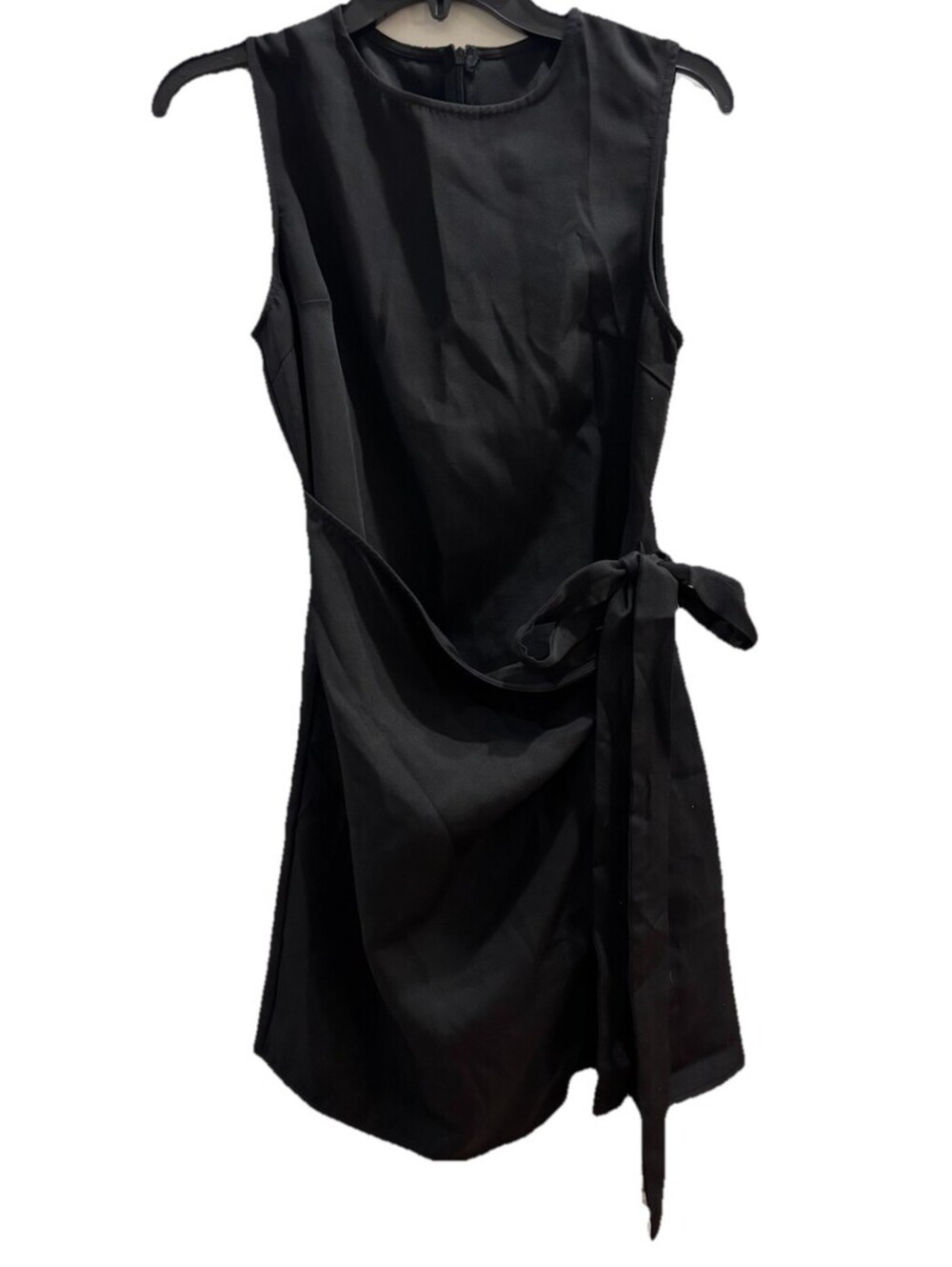 Cider Dress Women Black Mini Wrap Front Size Small NWT